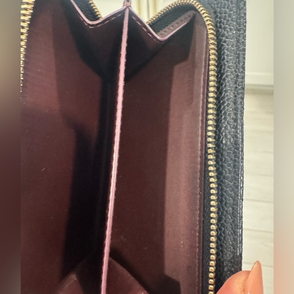 💯Authentic CHANEL Caviar Quilted CC French Wallet - Picture 6 of 7